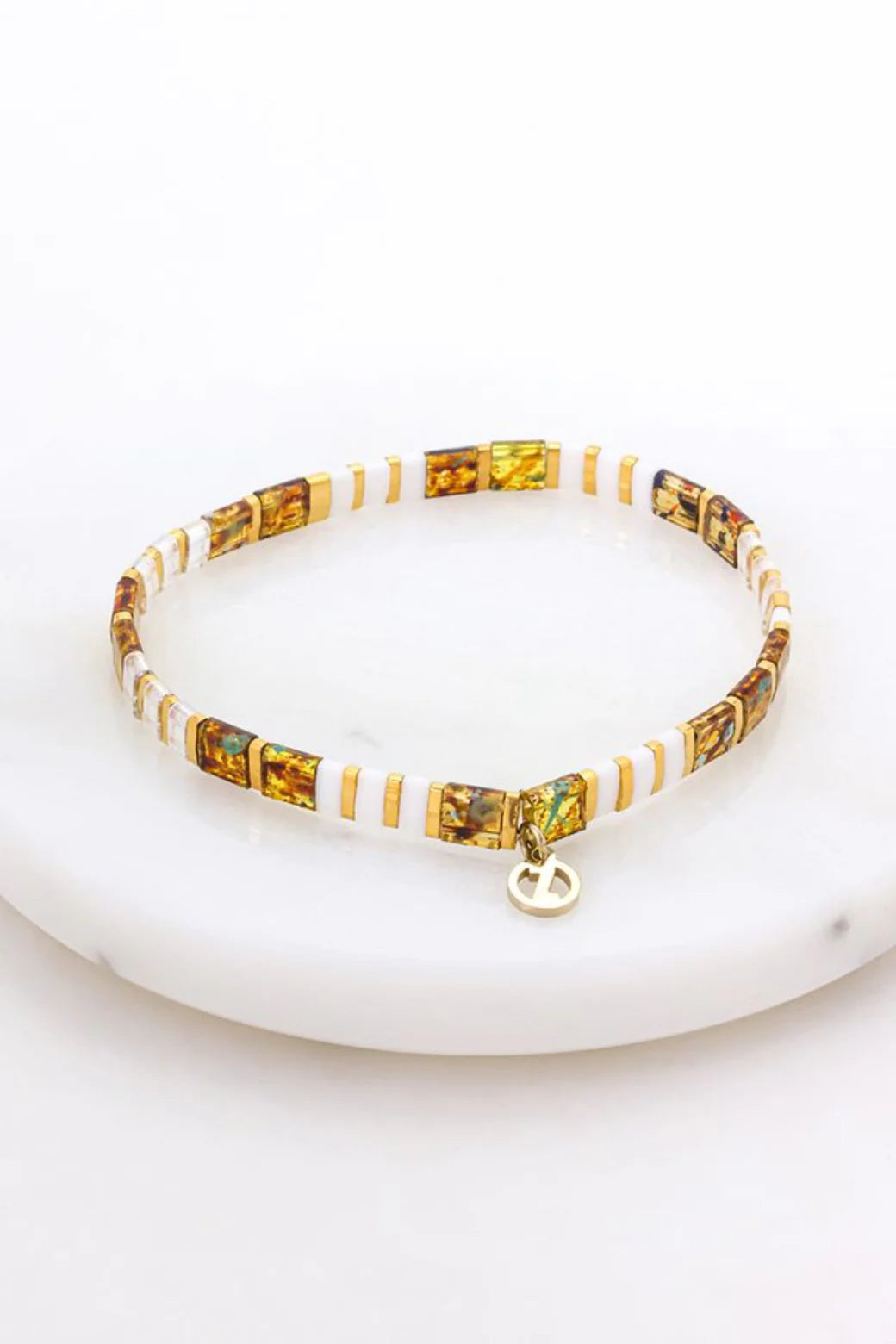 Tile Bracelet Tortoiseshell/Gold