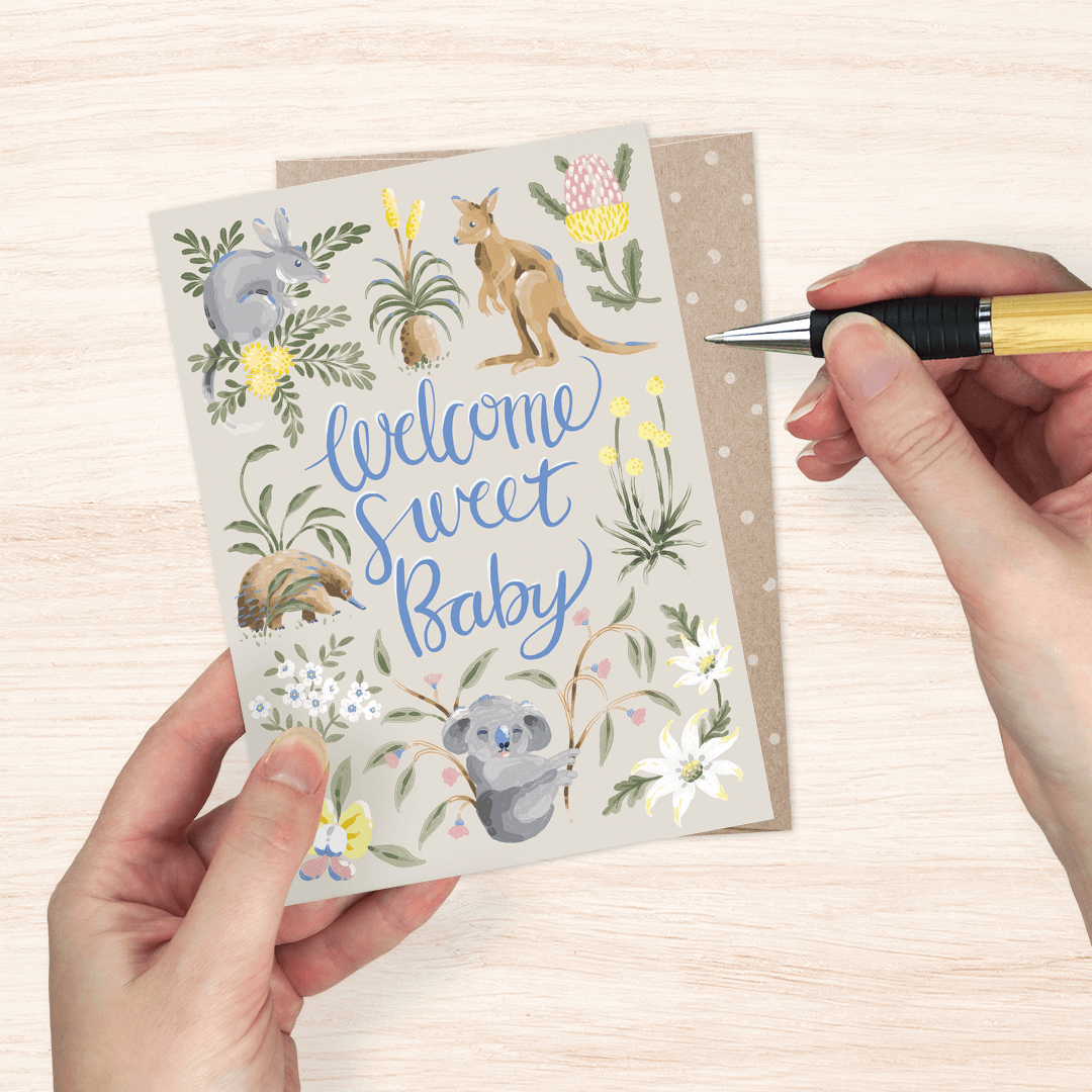 Sweet Baby Wildlife Card