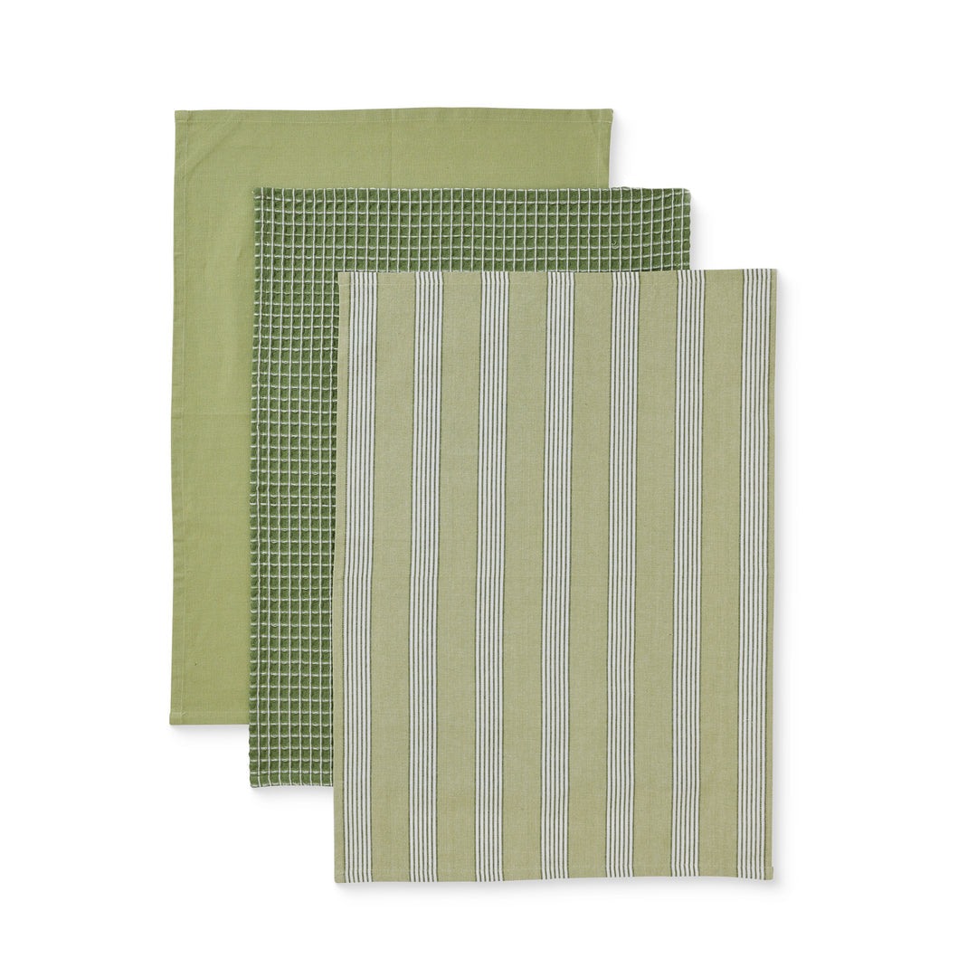 Woven Catania Stripe Teatowel Pack/3