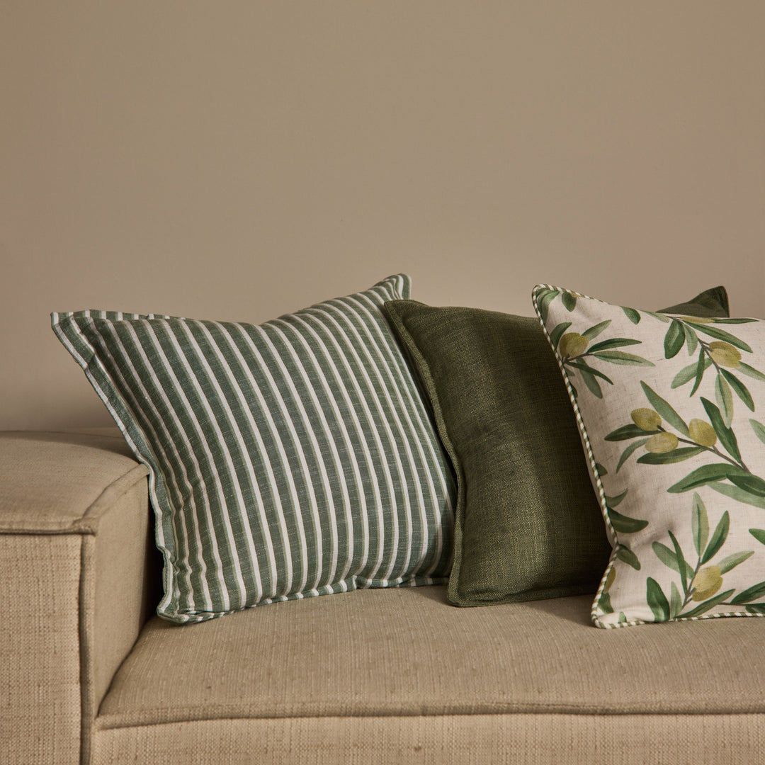 Bathurst Green Stripe Cushion