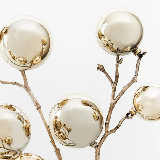 Ball Cluster Champagne Metallic Spray