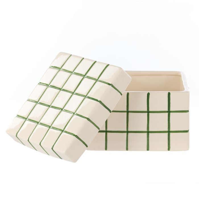 Lulu Check Box Green