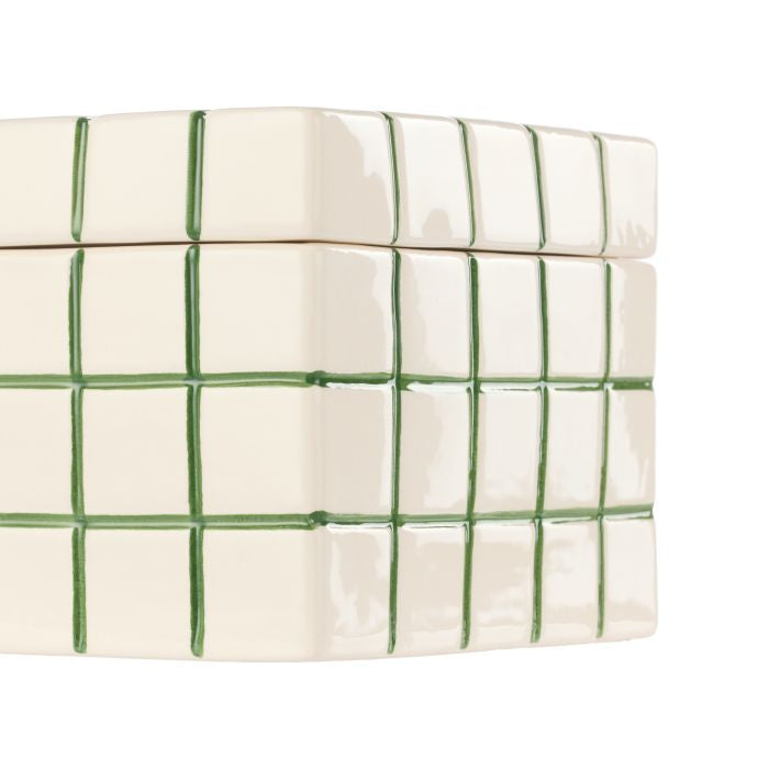 Lulu Check Box Green