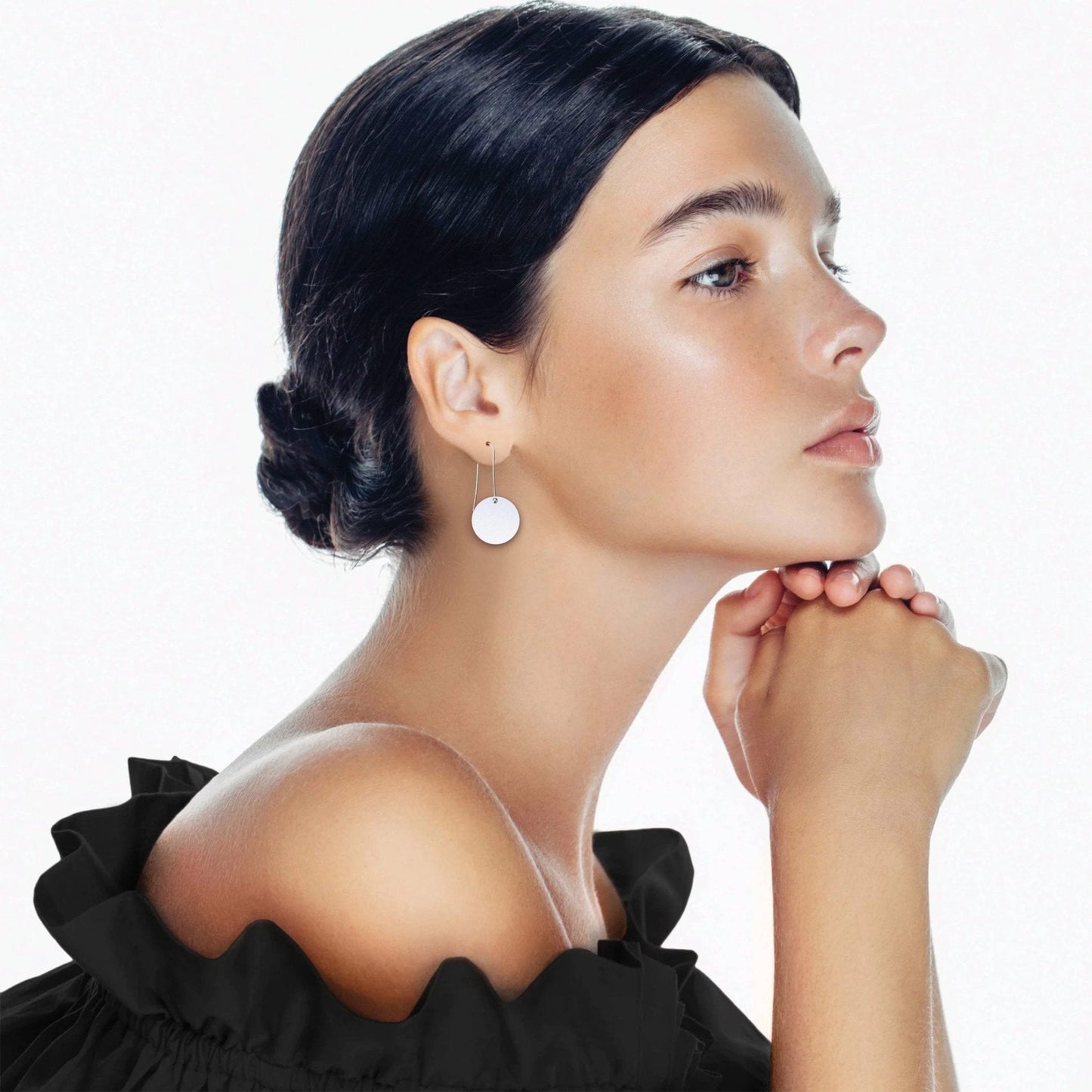Miss Moresby Ballyhoo Circle Drop Earrings- Moe Moe