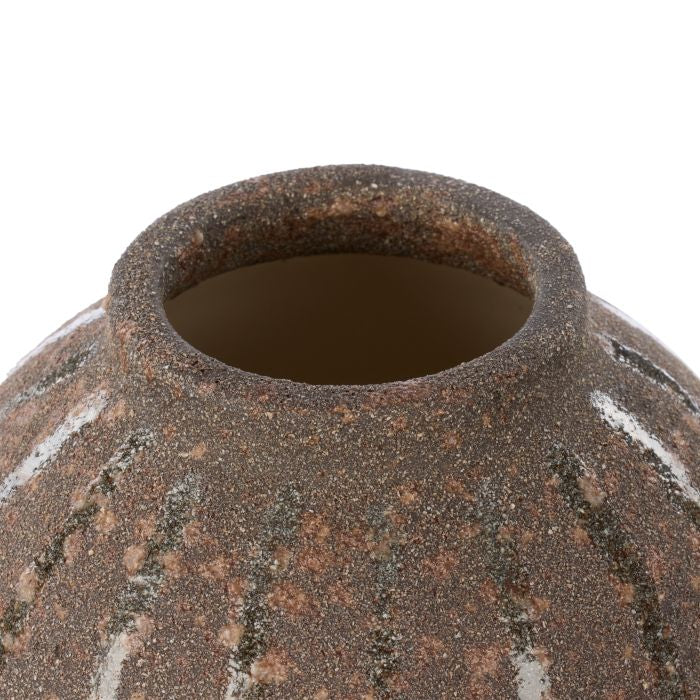 Henry Small Dark Grey/Brown Vase