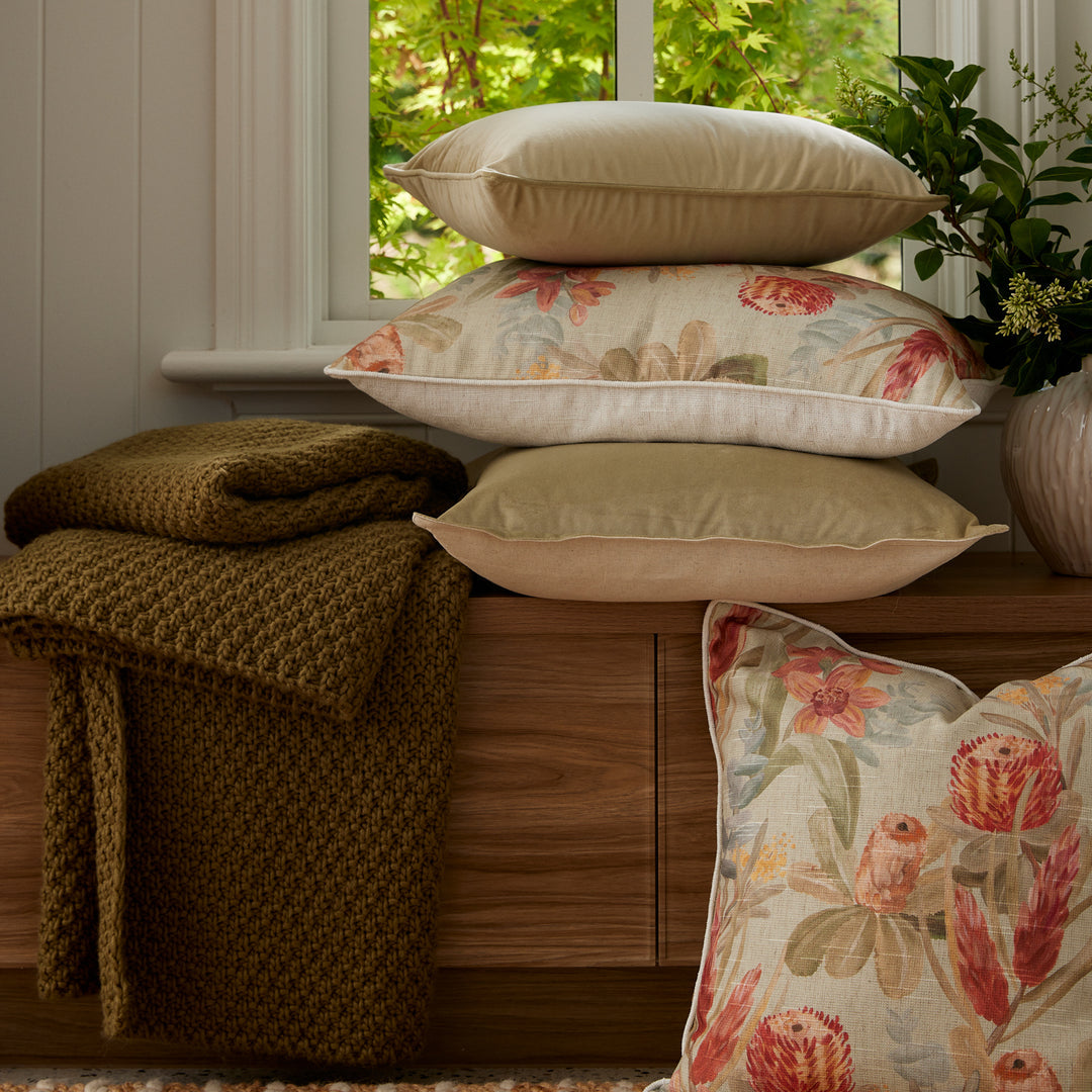 Mira Velvet Eucalyptus Cushion