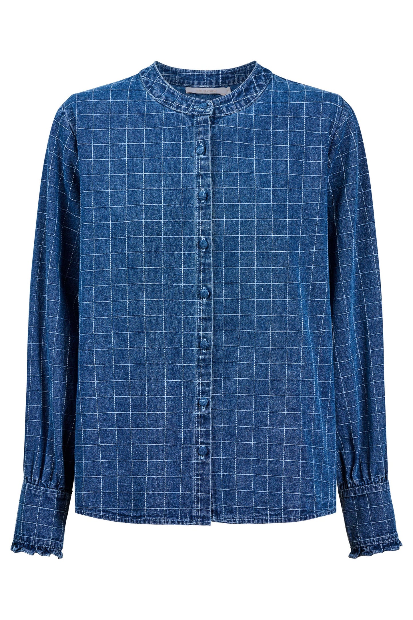 Sloane Denim Frill Shirt Check