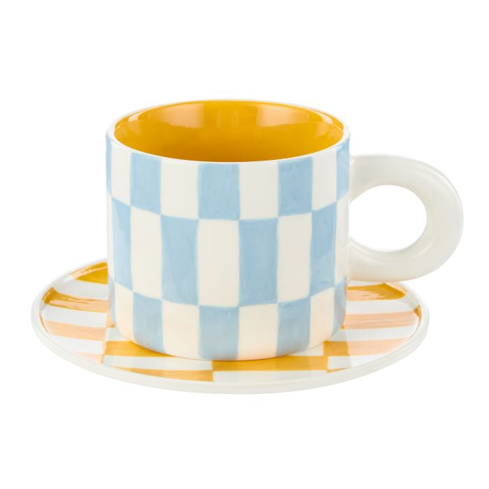 Check Mug & Plate Set - Emporium