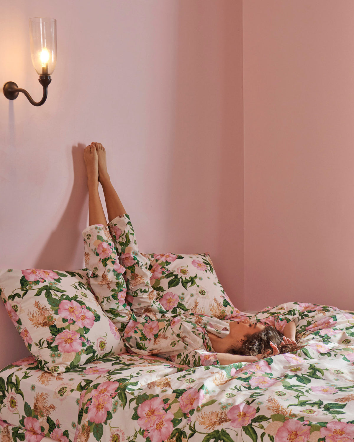 Sunday Stroll Organic Cotton Long Sleeve Shirt & Pant Pyjama Set - Kip&Co