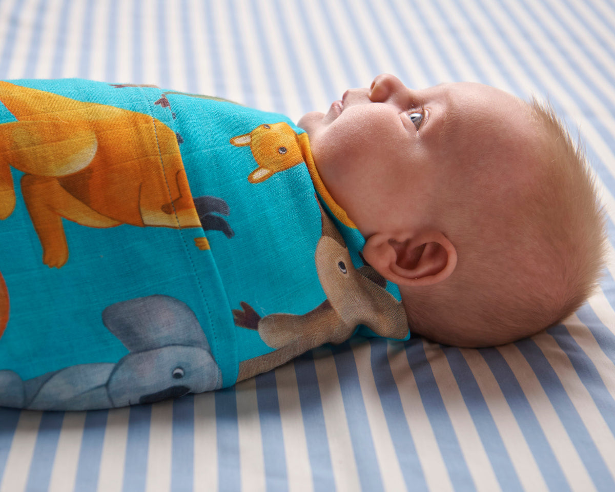 Home Among The Gum Trees Bamboo Swaddle - Kip&Co