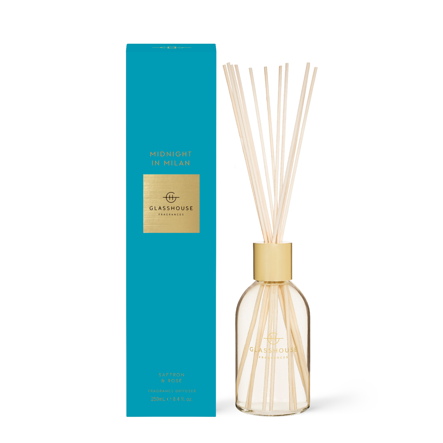 Midnight in Milan 250mL Diffuser - Glasshouse Fragrances