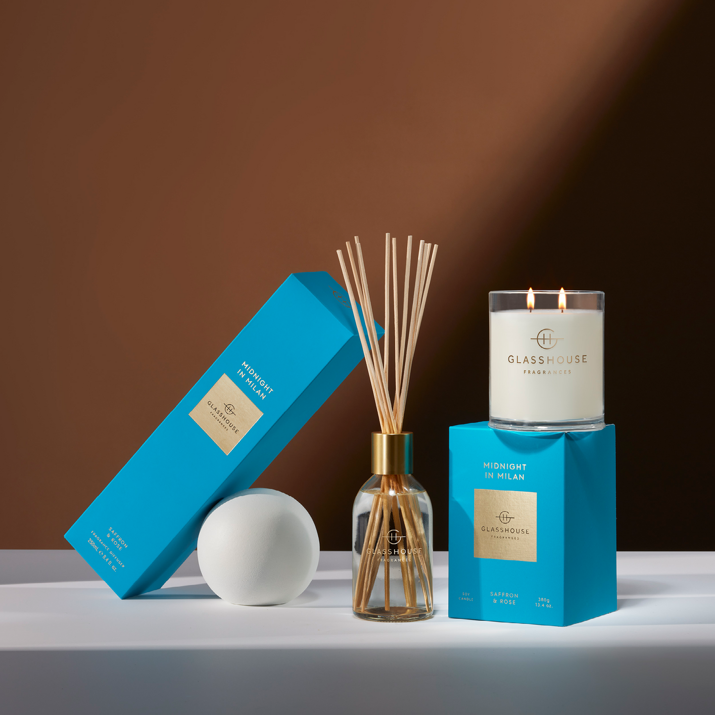 Midnight in Milan 250mL Diffuser - Glasshouse Fragrances