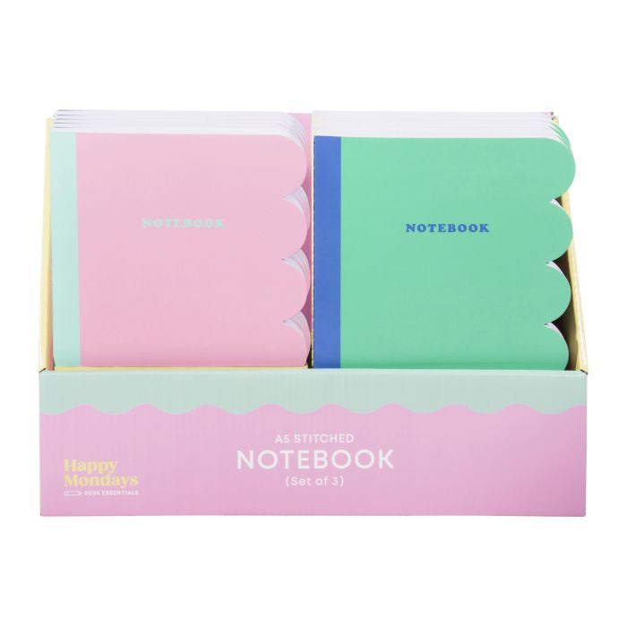 Happy Mondays Set of 3 Notebooks