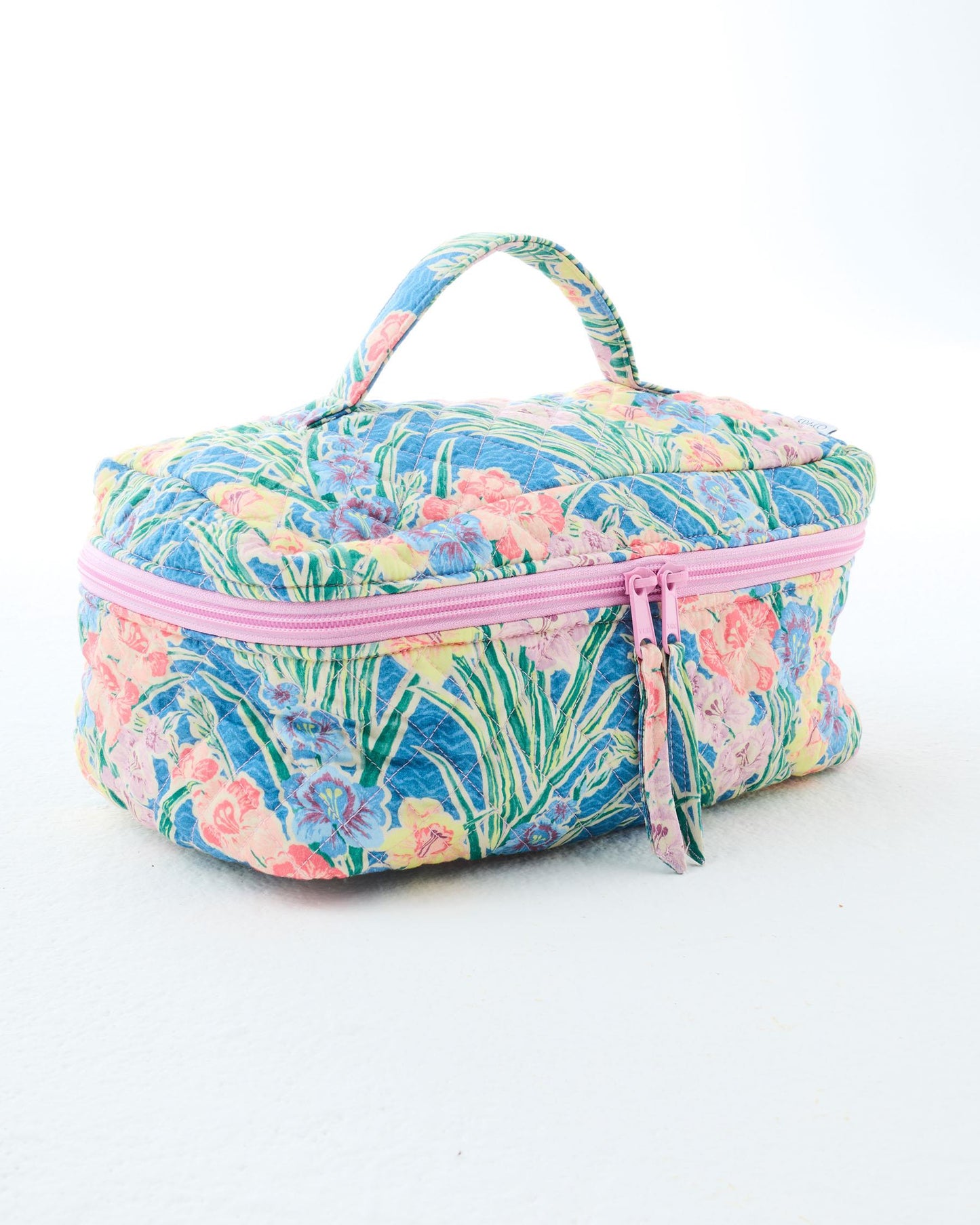 Gladiolus Quilted Cotton Toiletry Case