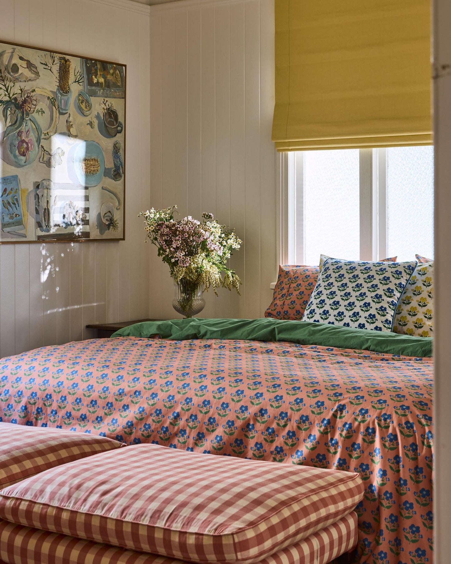 Indian Summer Rose Organic Cotton Quilt Cover Queen
