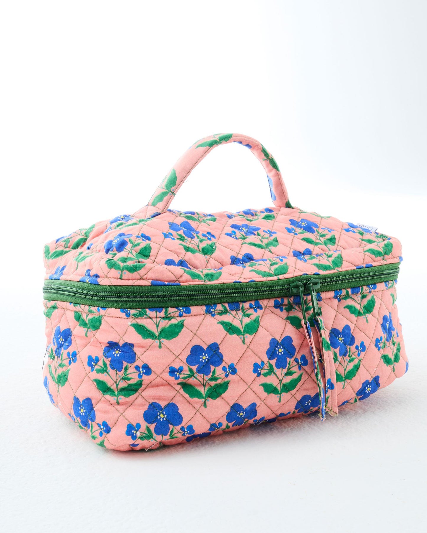 Indian Summer Rose Quilted Cotton Toiletry Case