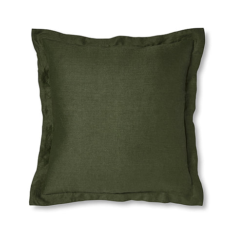 Riley Pine Linen Cushion - Madras Link