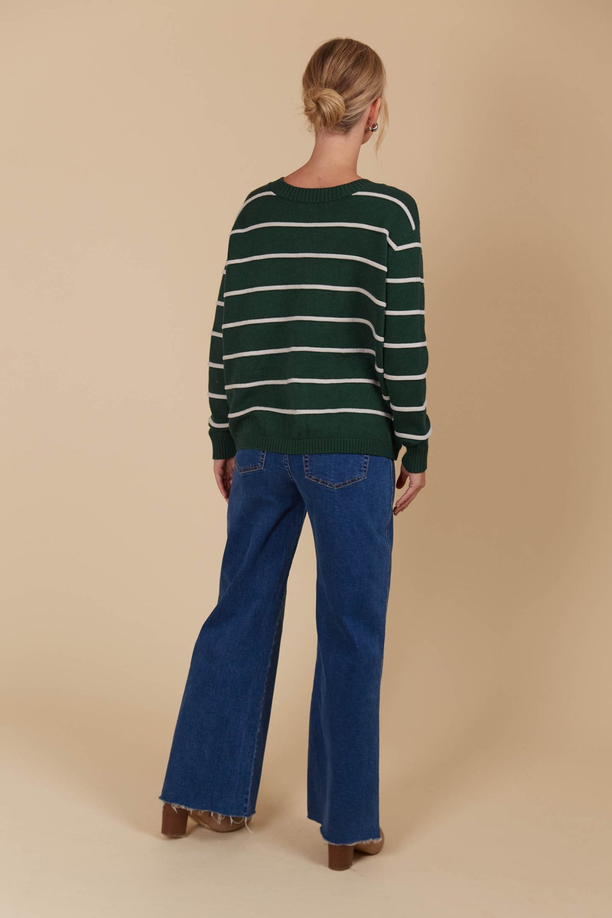 Juno Stripe Jumper/Cardigan