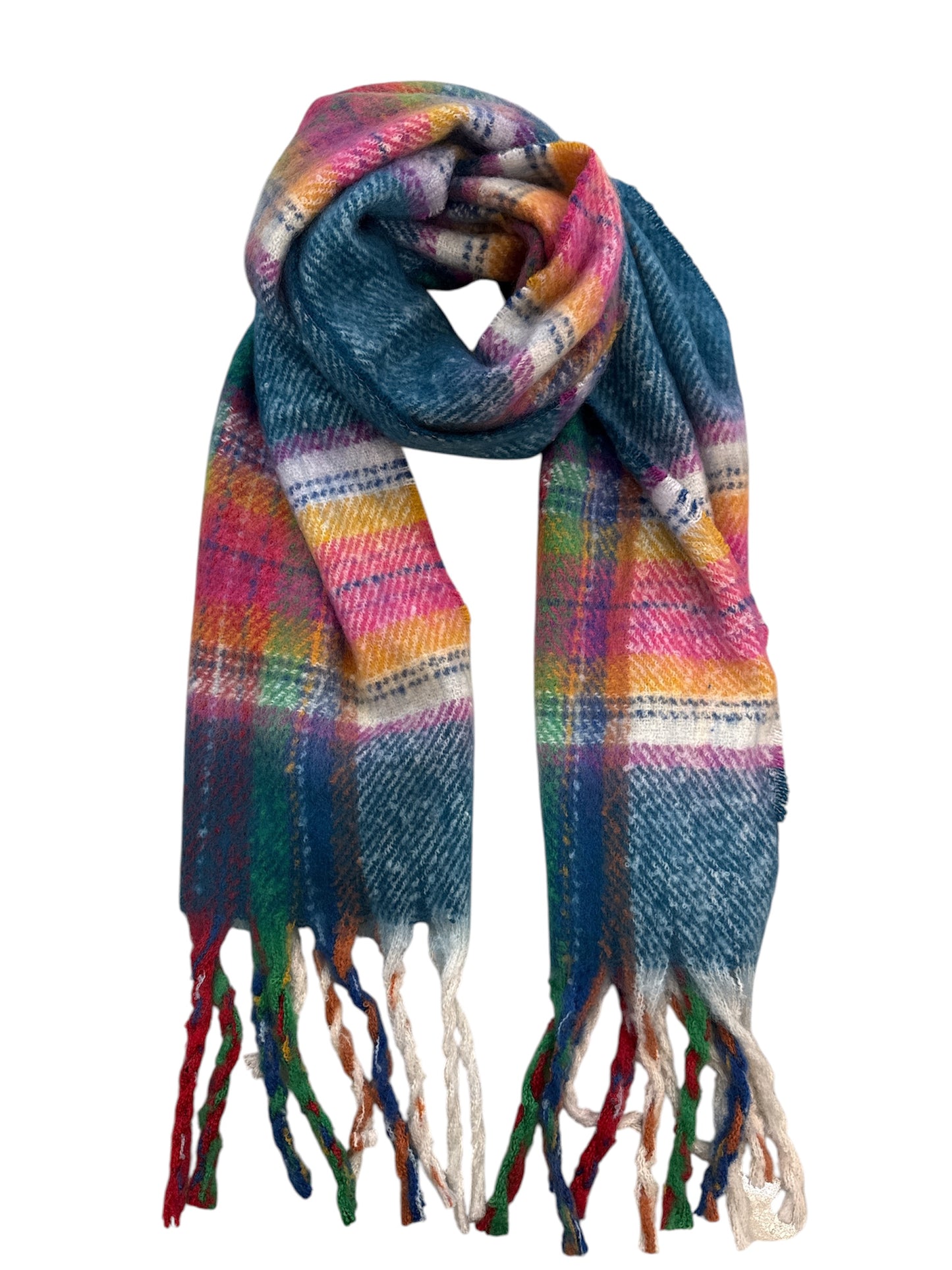 Tartan Check Multicolour Scarf