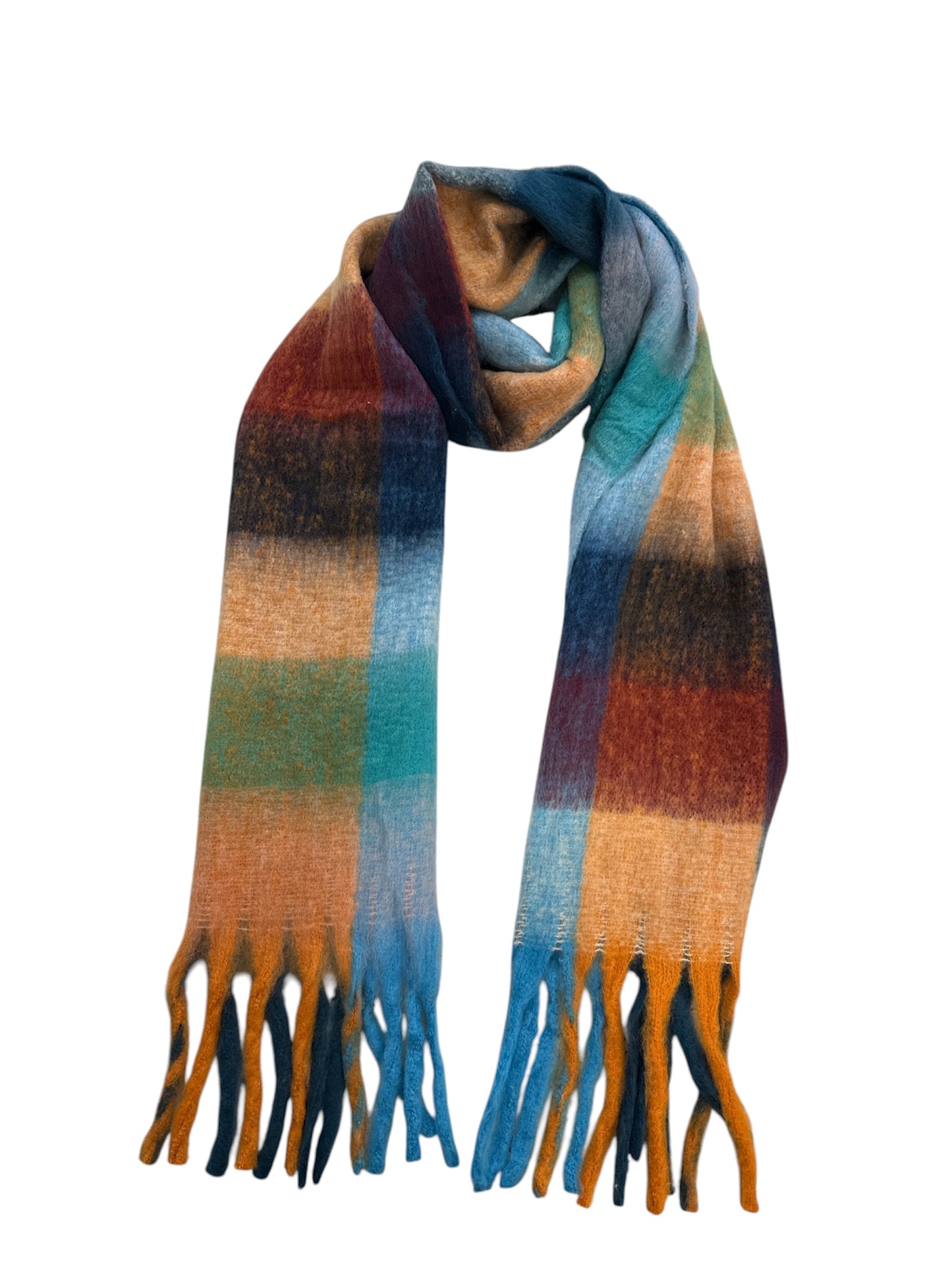 Large Multicolour Square Scarf