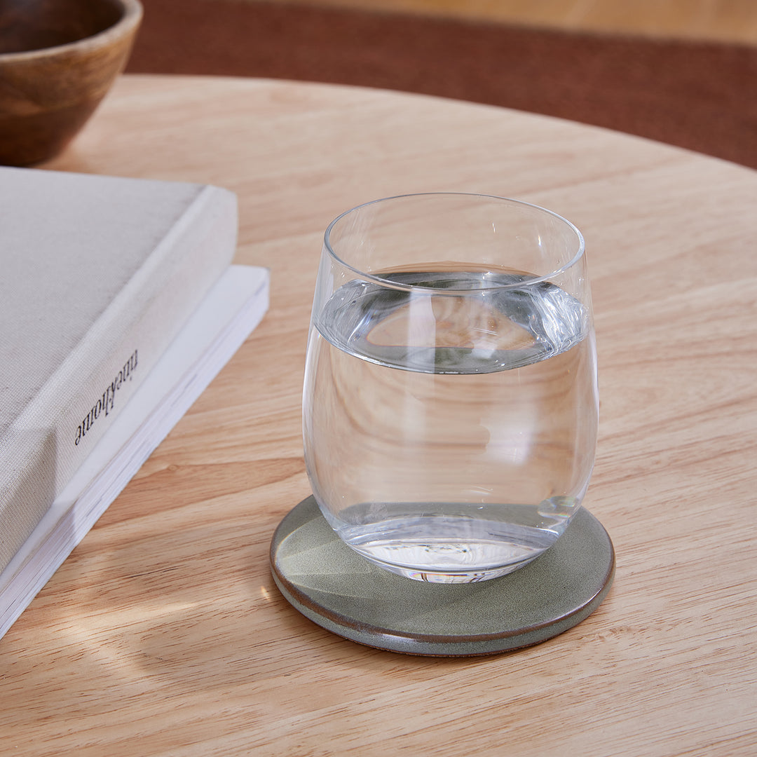Ceramic Green Coaster Set/4 - Madras Link