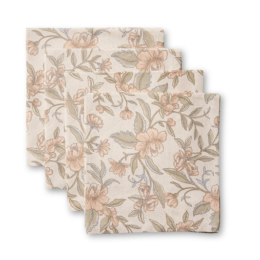 Amelia Floral Napkin Set/4