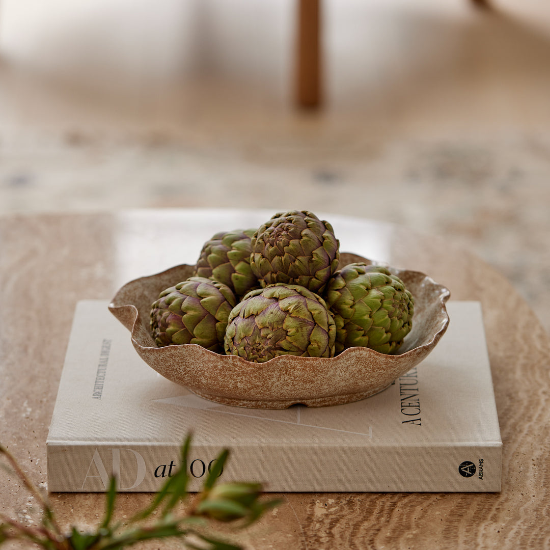 Alba Natural Glazed Plate - Madras Link