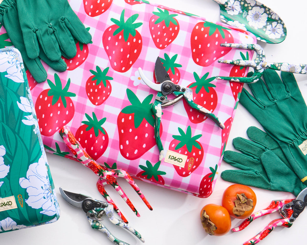 Strawberry Jam Garden kneeling Mat - Kip&Co