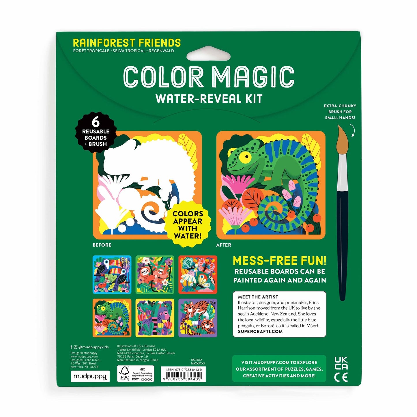 Rainforest Friends Colour Magic Water Reveal Kit