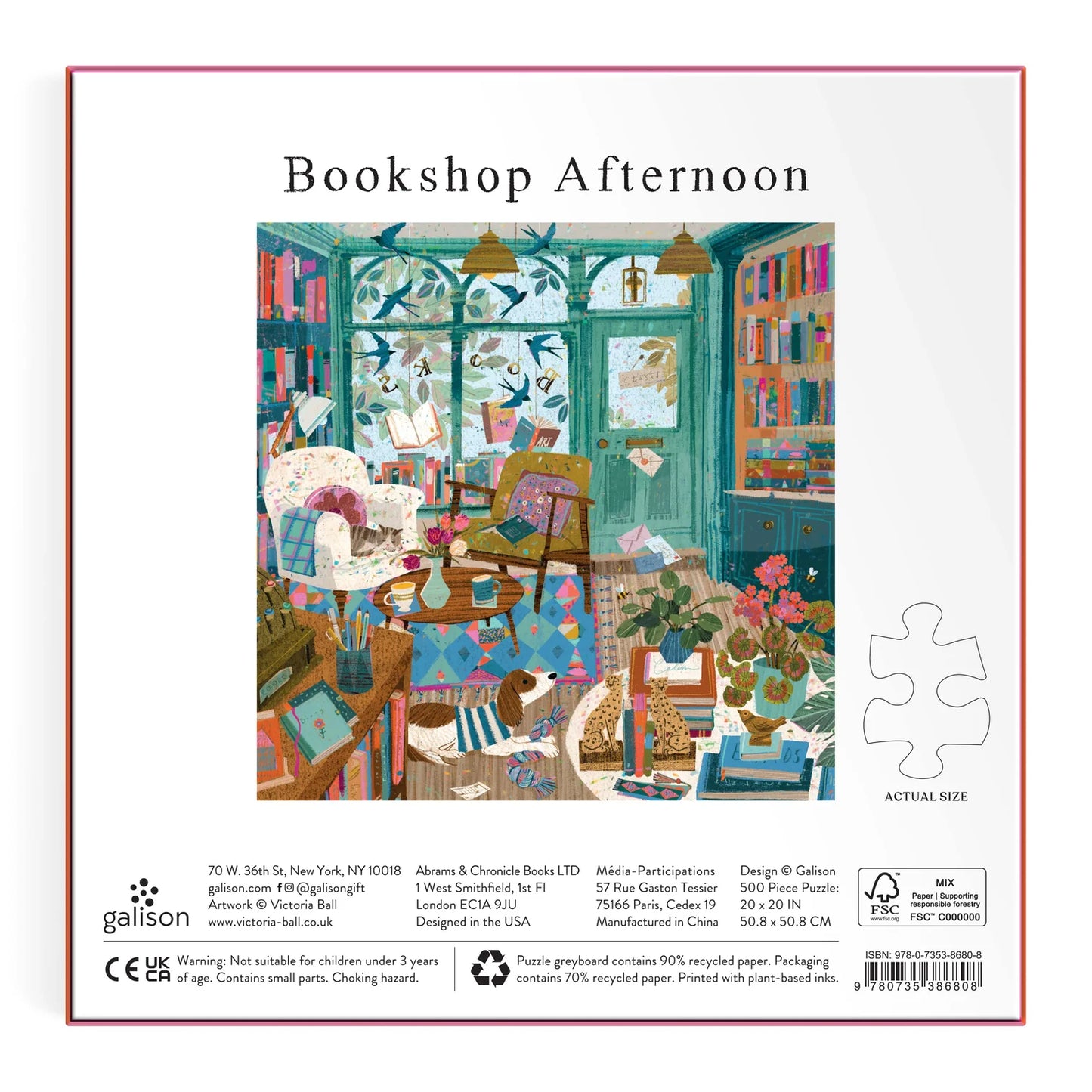 Bookshop Afternoon Foil Puzzle - 500pc