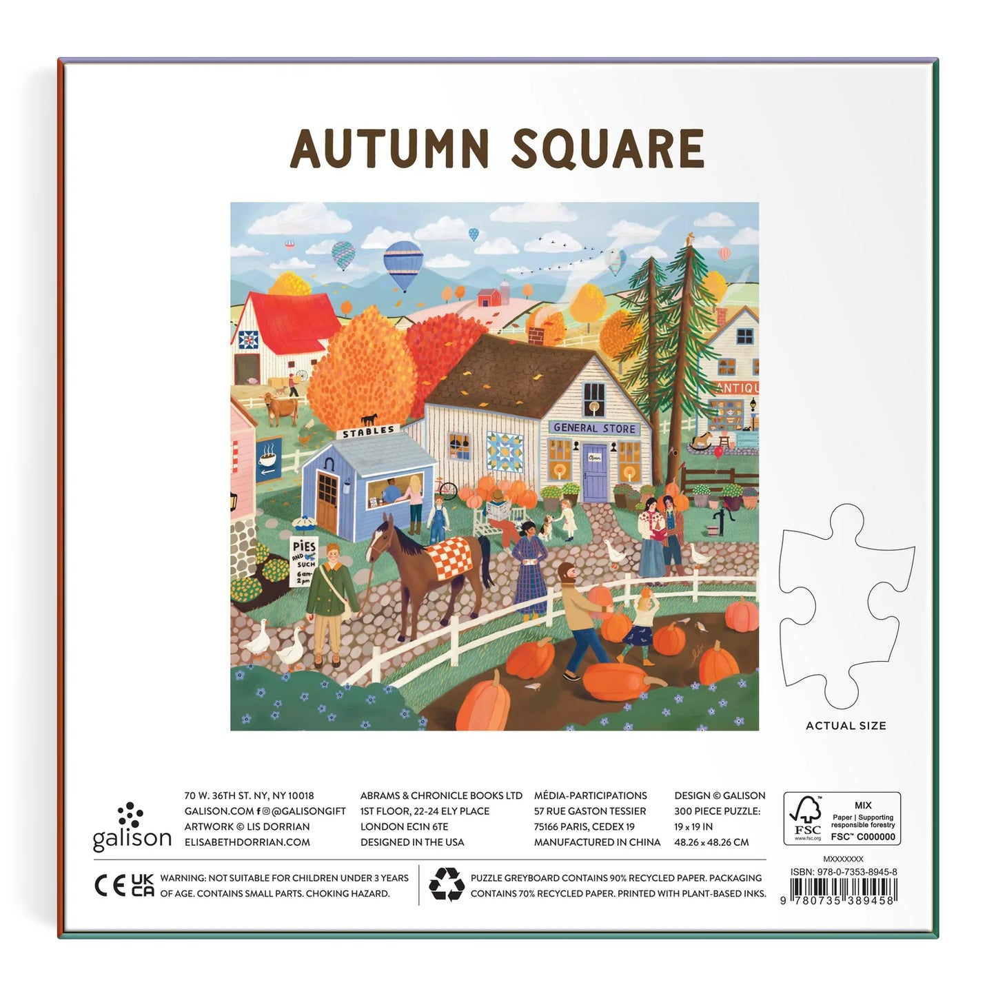 Autumn Square Puzzle - 300pc