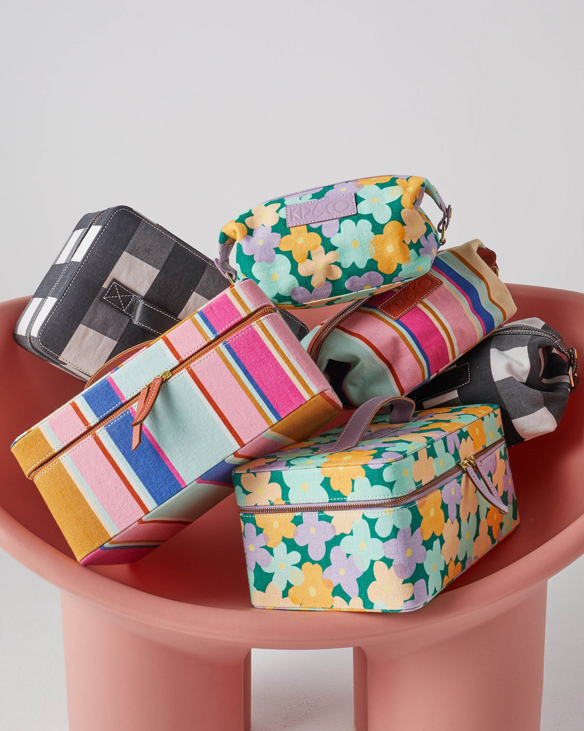 Jaipur Stripe Toiletry Bag - Kip&Co