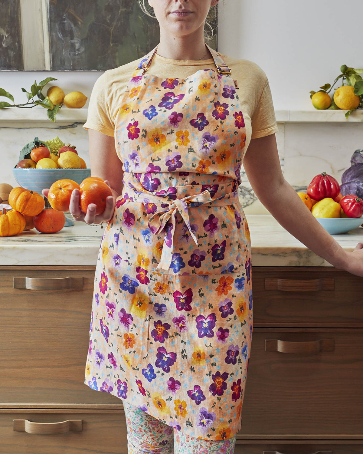Pansy Linen Apron - Kip&Co