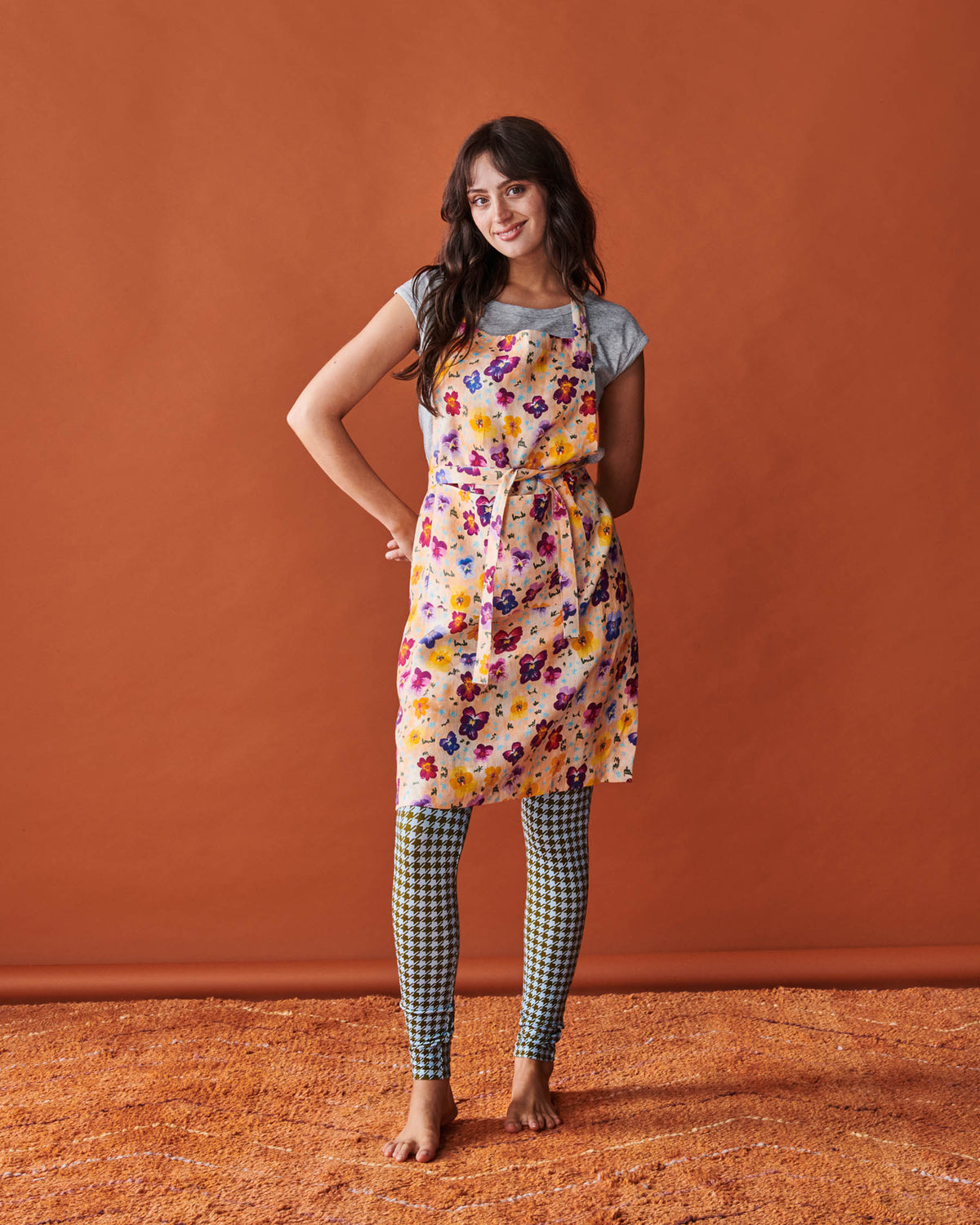 Pansy Linen Apron - Kip&Co