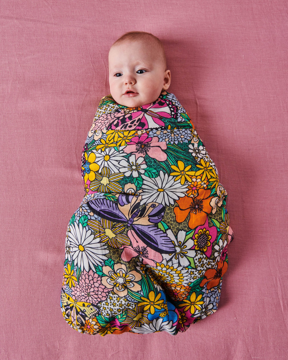 Bliss Floral Bamboo Swaddle - Kip&Co