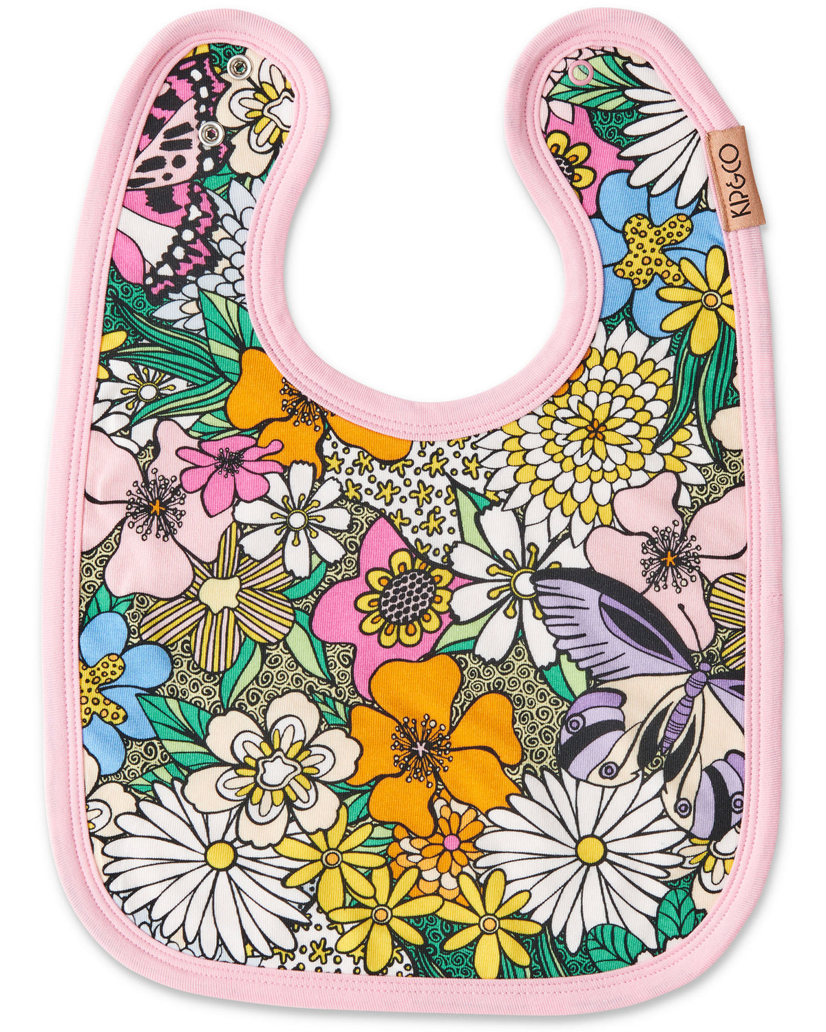 Bliss Floral Organic Cotton Bib - Kip&Co