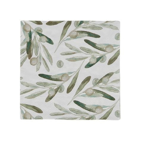Olive 20pk 3ply Napkins