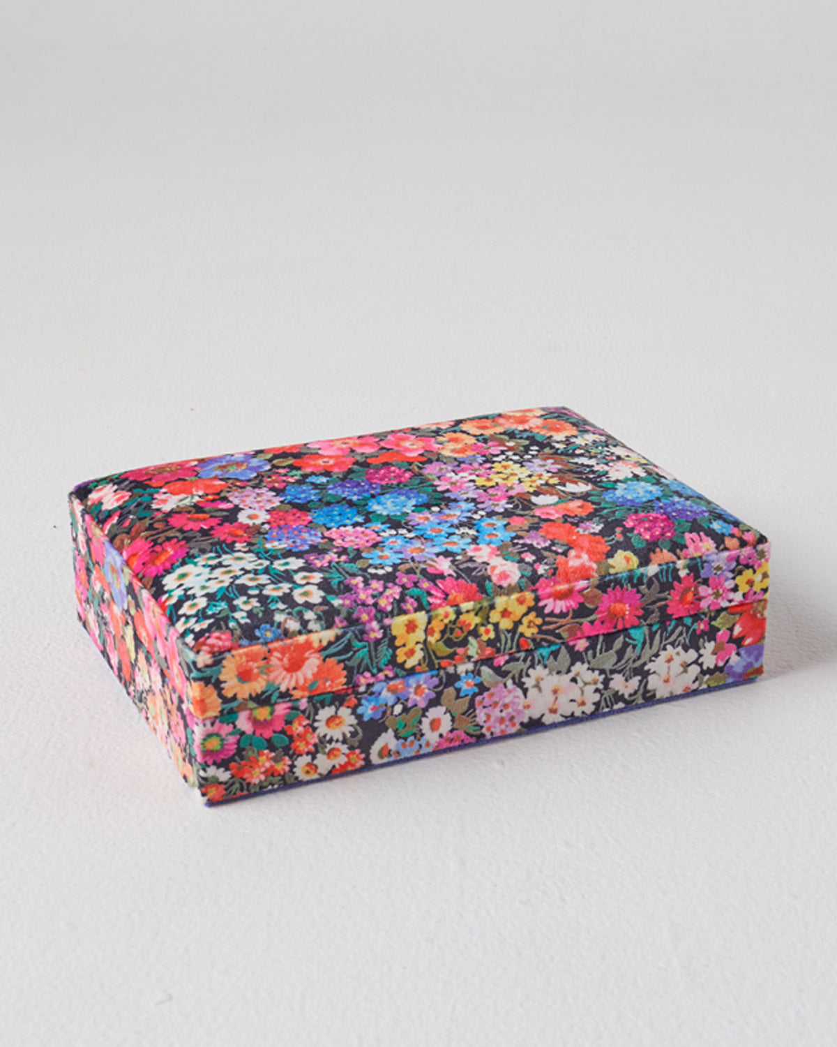 Forever Floral Black Small Velvet Jewellery Box - Kip&Co
