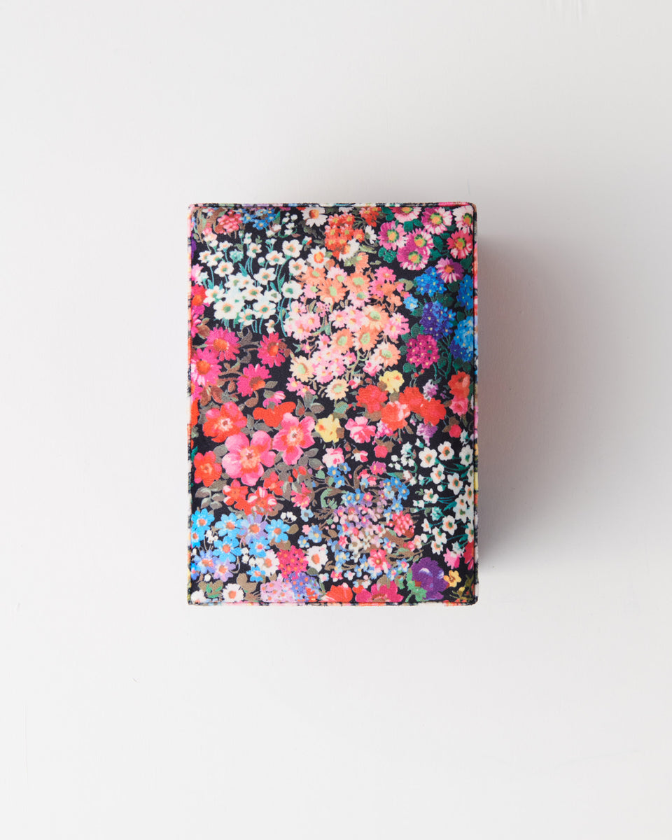 Forever Floral Black Large Velvet Jewellery Box - Kip&Co