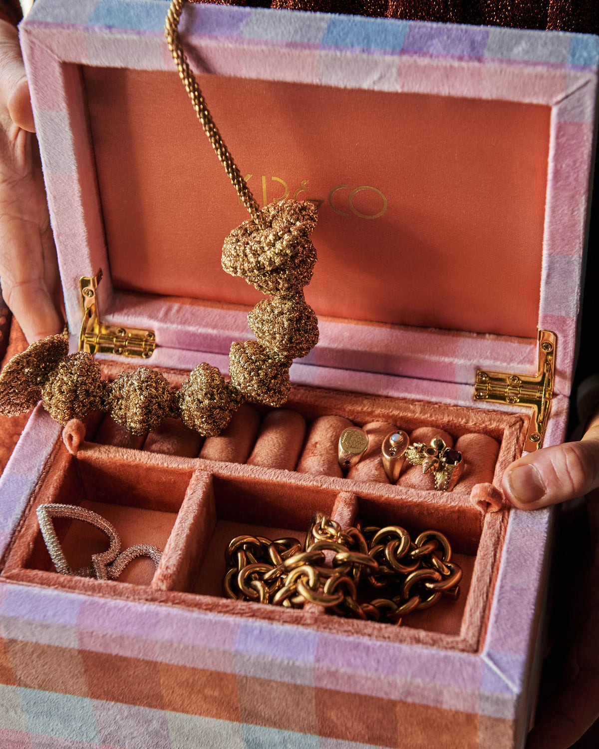 Tutti Frutti Large Velvet Jewellery Box - Kip&Co