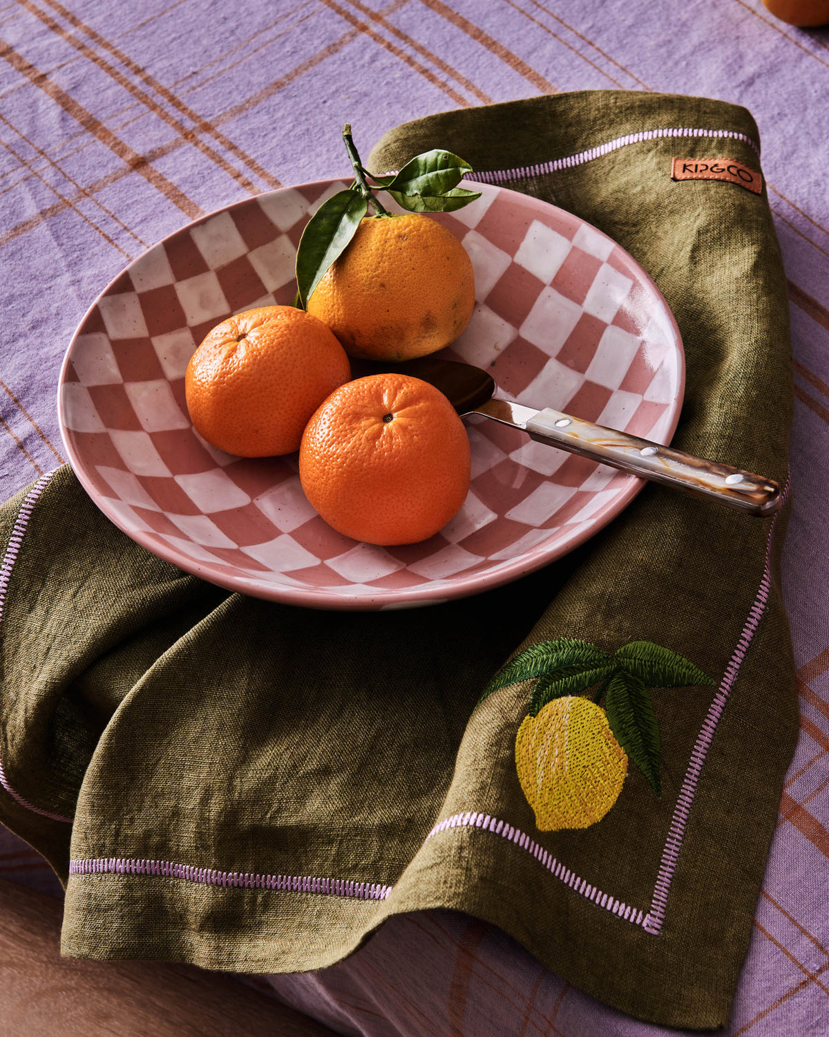 Checkered Bowl 2P Set- Kip&Co