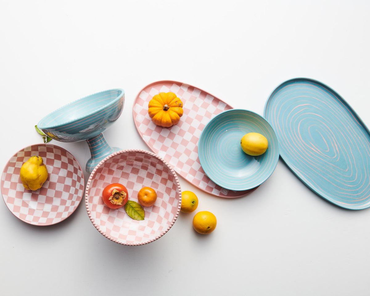 Checkered Bowl 2P Set- Kip&Co