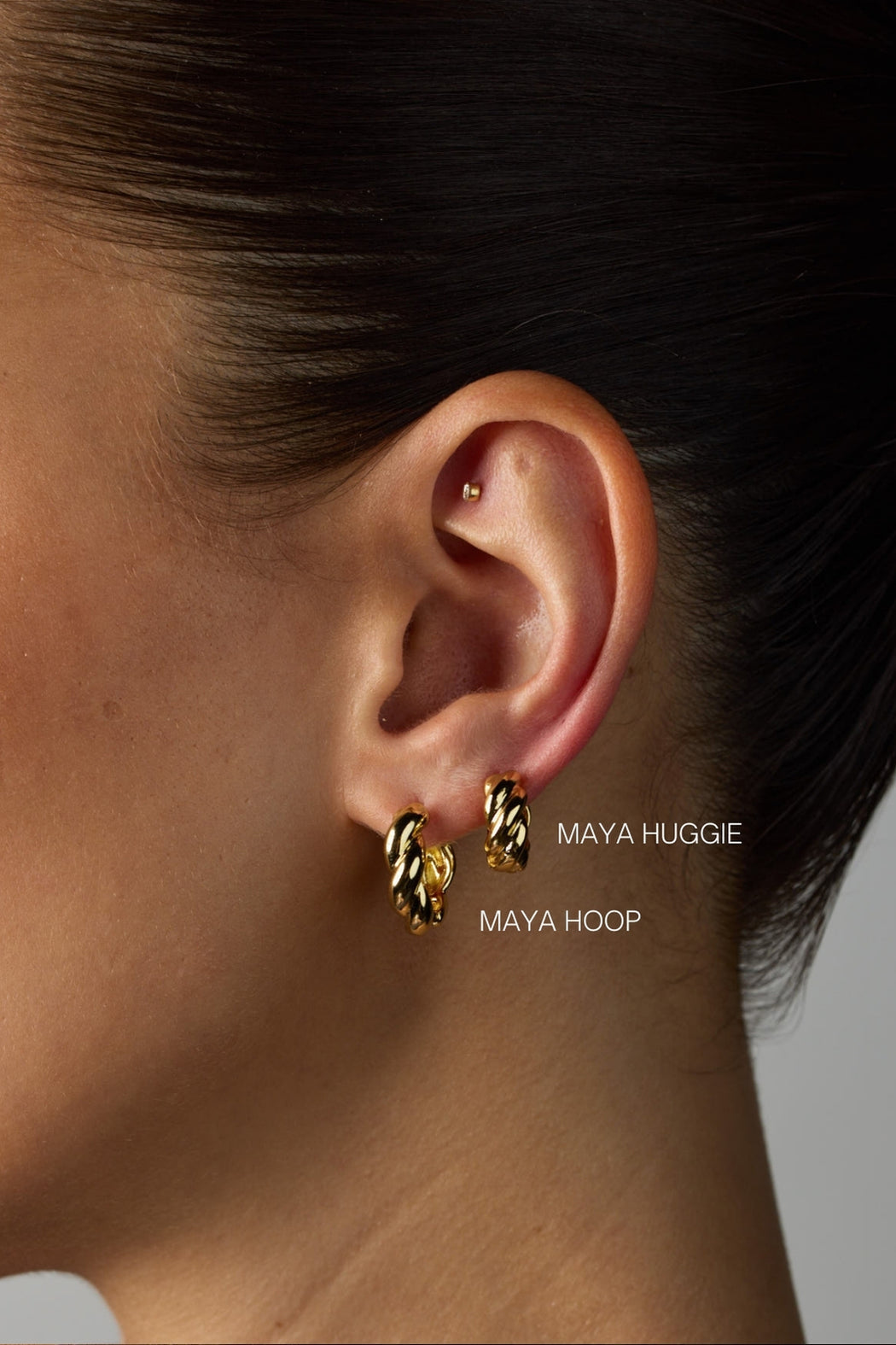 Maya Hoop Gold