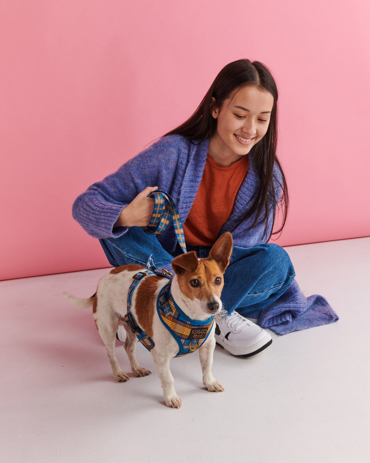 Cozy Tartan Dog Harness- Kip&Co