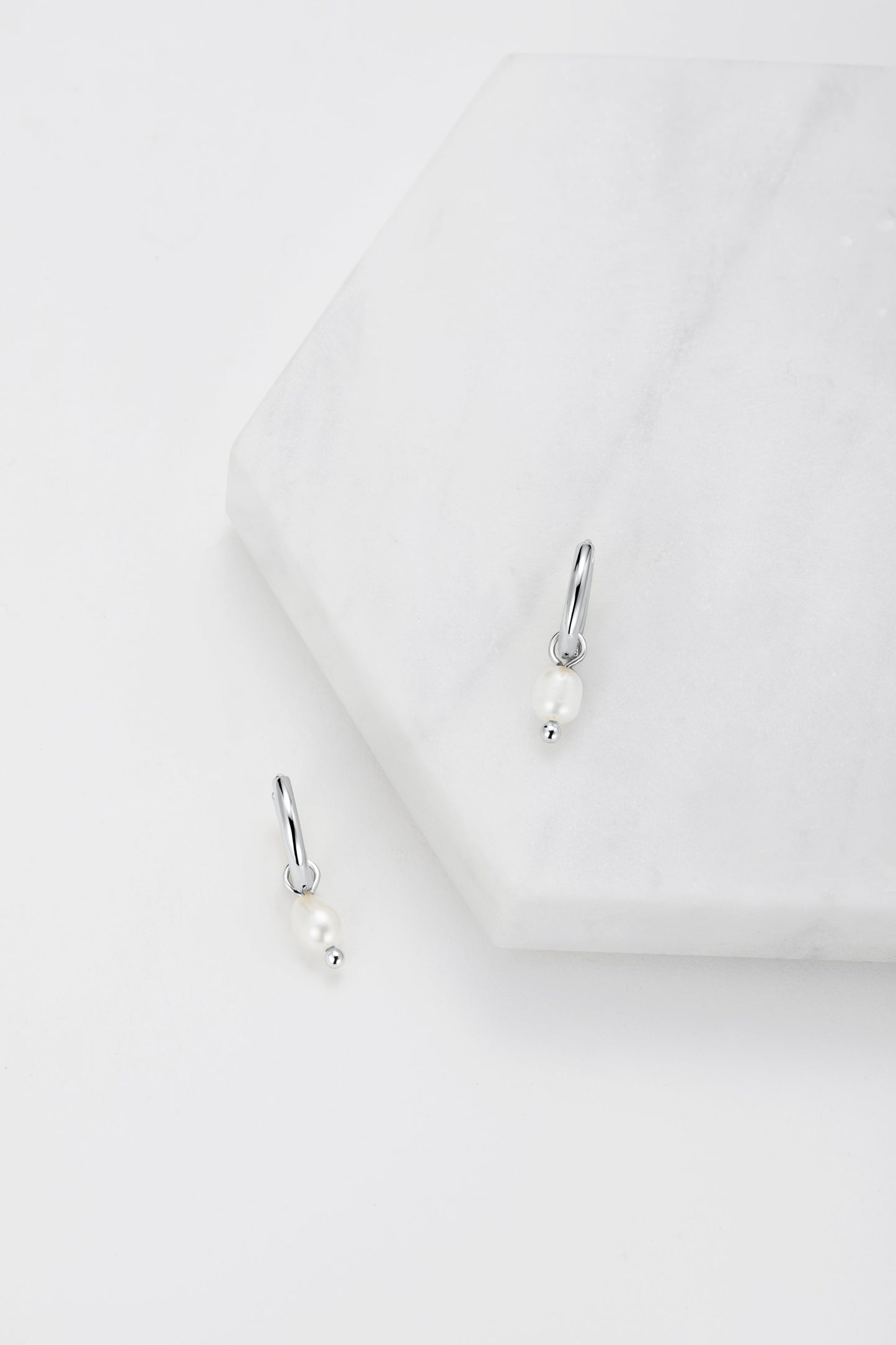 Heidi Hoop Pearl Earring