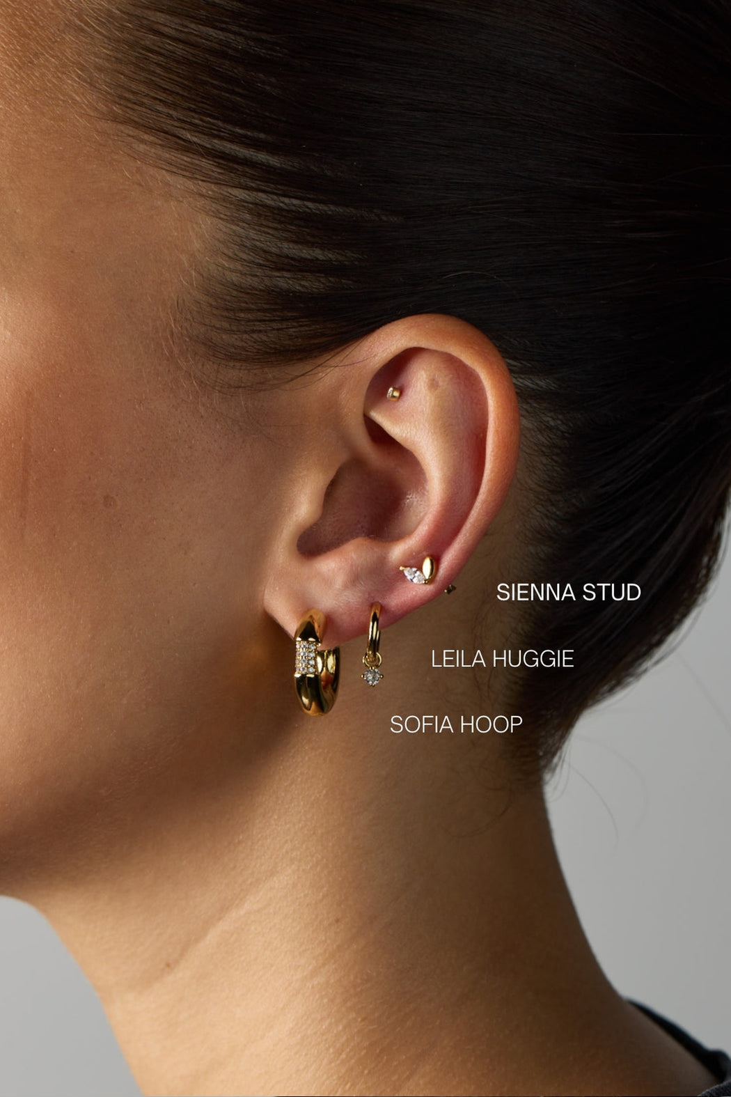 Leila Mini Huggy Earring