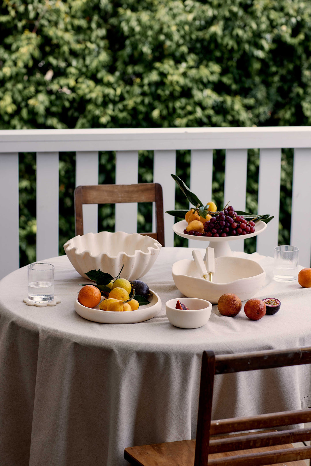 Aries Cream Ripple Bowl - Madras Link
