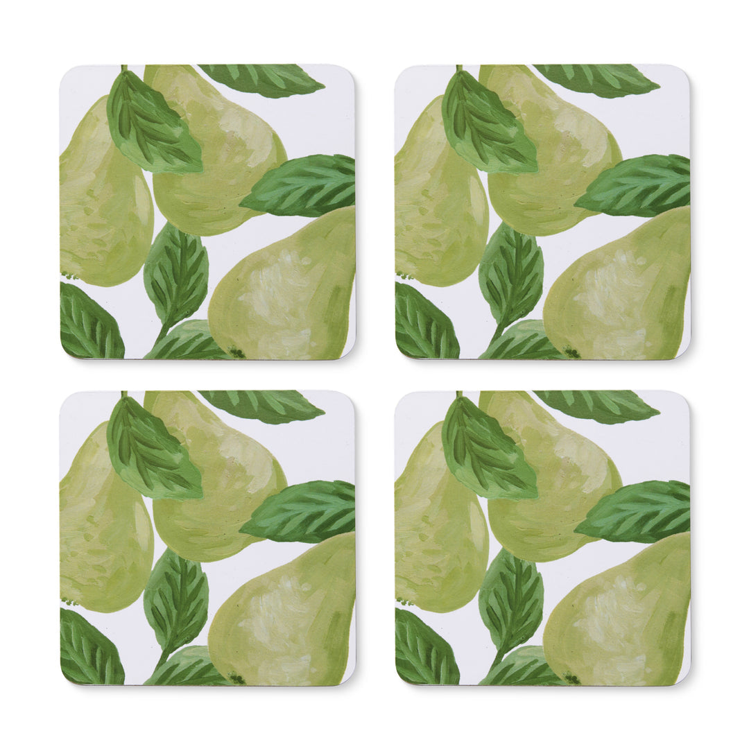 Pears Square Coaster Set/4