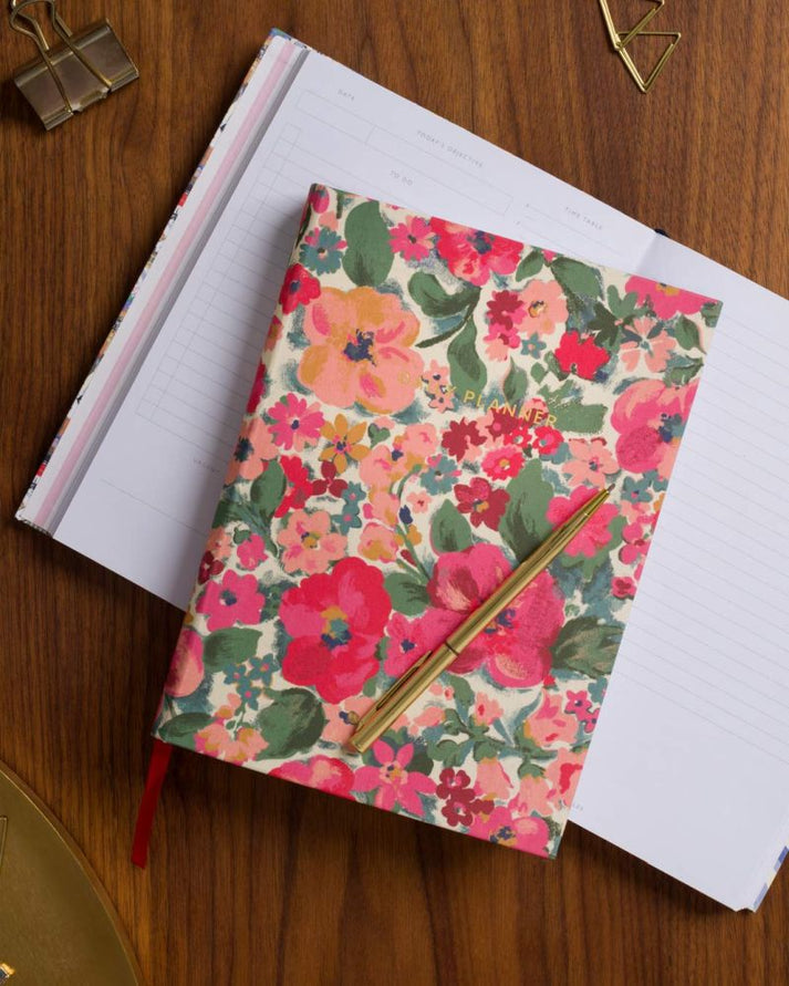 Cath Kidston Soft Cloth Cover A5 Daily Planner Painterly Floral