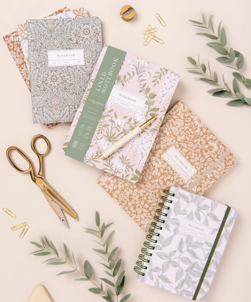 Laura Ashley A5 Premium Hard Cover Notebook-Oastbrook